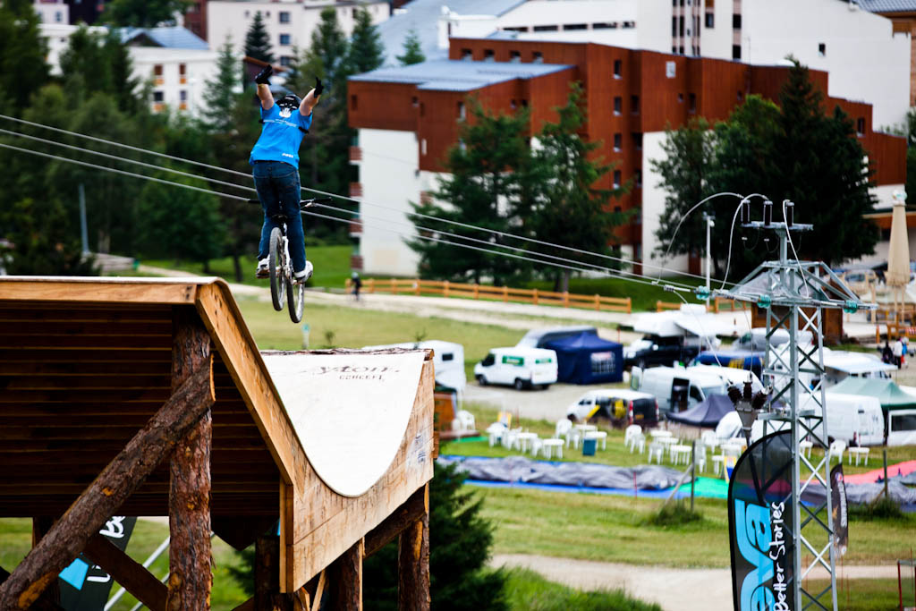 Greg Watts with a suicide no hander. No doubt he s saving the double truckdriver for later.