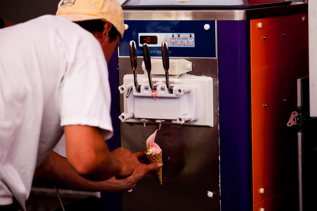 Self serve ice cream is a