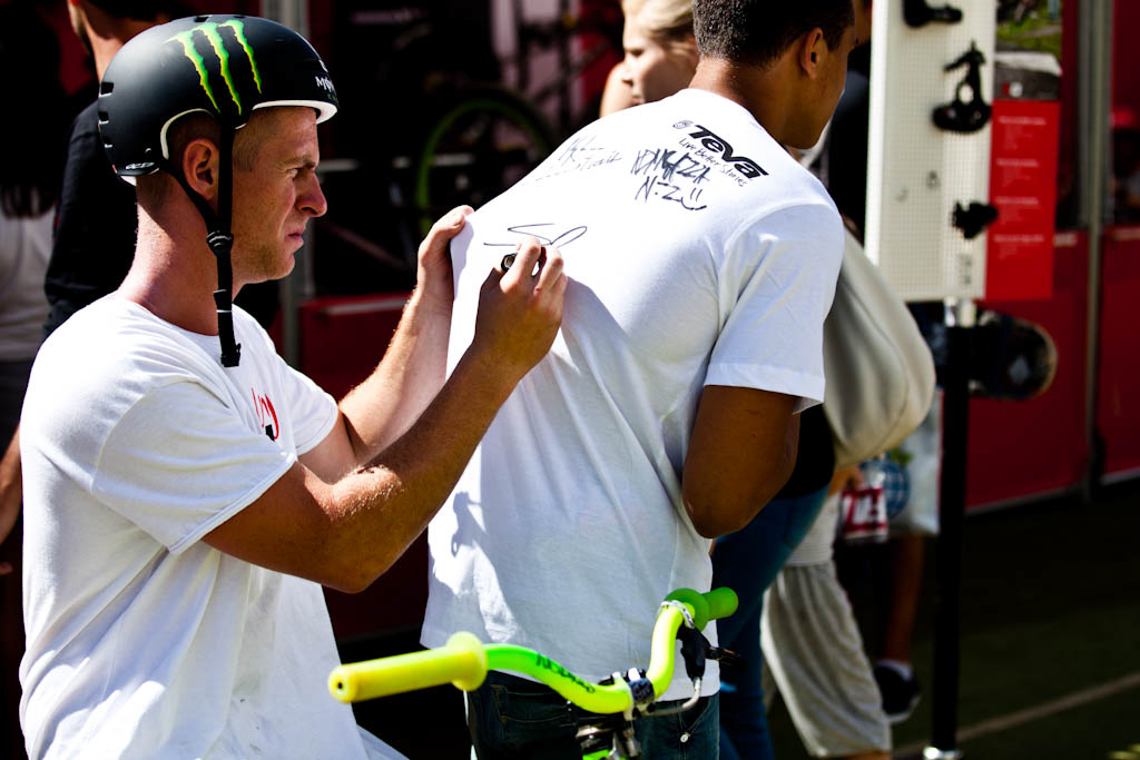 Backflips and autographs just an average day in the life for Sam Pilgrim