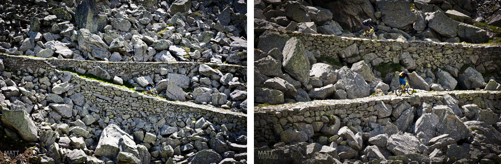 Details of the rocky bit.