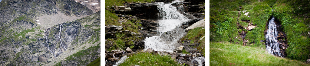 Waterfalls.