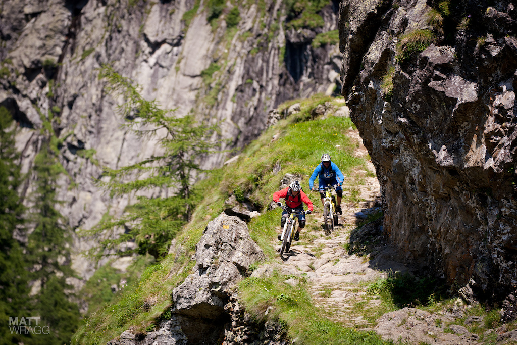 Just because there s a huge vertical drop to one side it didn t mean we were on the brakes all the time.