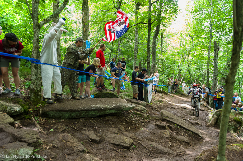 Once you got out of the main part of the rock garden there were still a lot of obstacles and multiple lines to get through them.