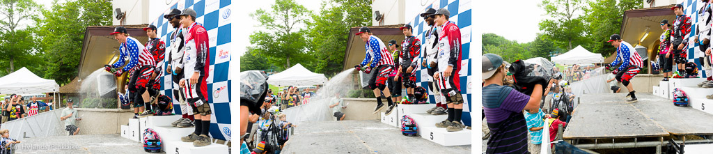 I m not sure what kind of intuition made me step out of the main photographers area at the podium and shoot from the side when Gwin grabbed the champagne but I m glad I did. Full on frontal attack...