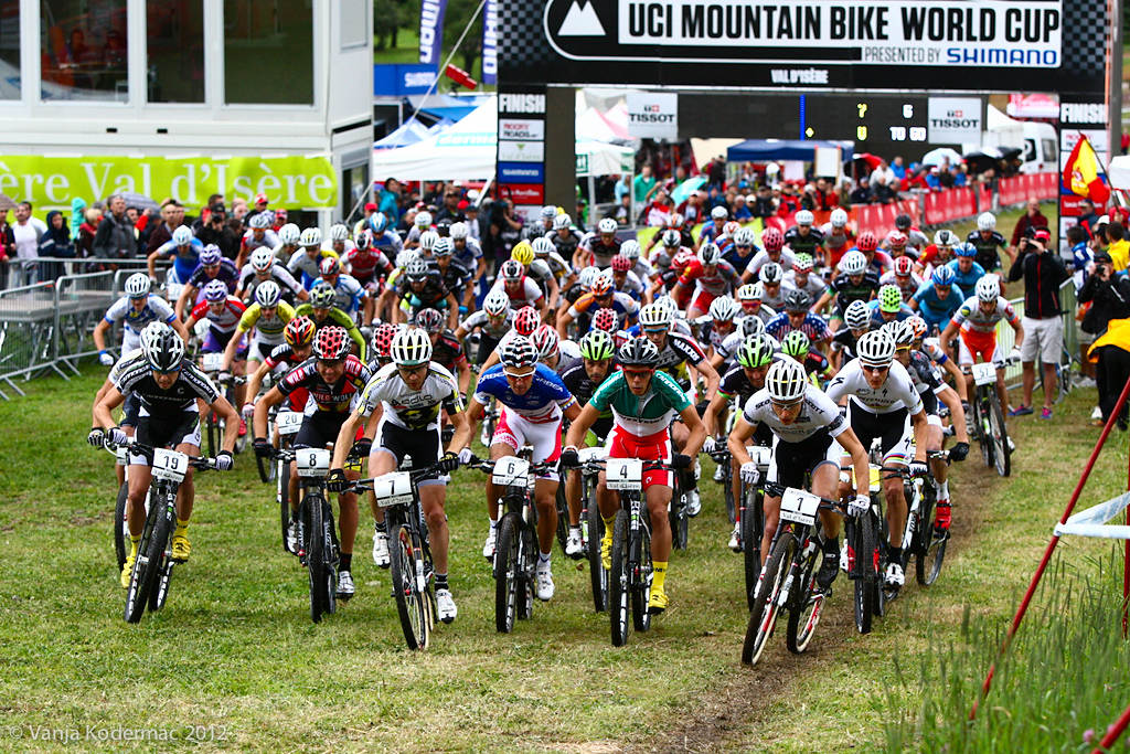 Men s XCO Elite start.