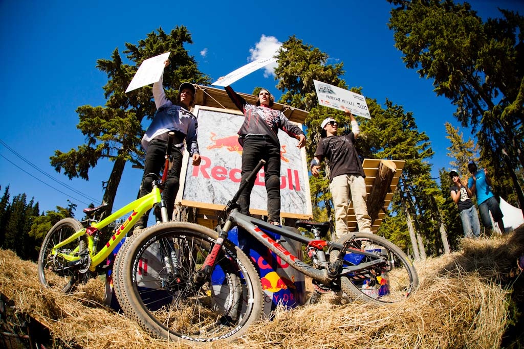 Canadian podium Semenuk Rheeder and Messere.