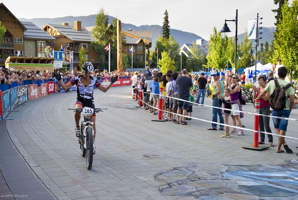 Unlike Squamish local Brandi Heisterman-Houlding who maybe went a bit too hard early and who was the last rider to get pulled from the women s field before the final three laps of the crit when the moto culled the field down to a final five racers.