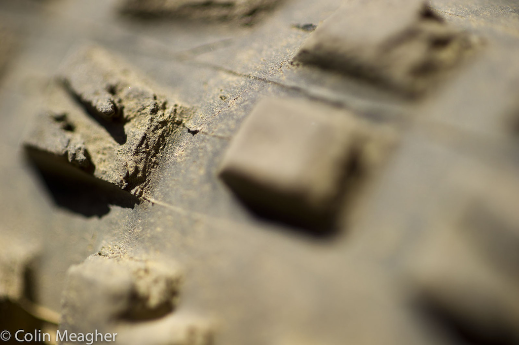 You want traction like the gods in this dusty root and rock infested playground Forget about durability. If it ain t 60 durometer rubber it s toast after a proper vacation to Whistler--these tires are a week old.
