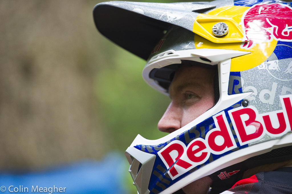 Gwin has proved to be a tactician unlike any seen since the glory days of Nicolas Vouilloz. One of his strengths is to look over the track and assess exactly where he s made mistakes in qualifying and where he can find lost seconds. The one thing that may mess with that mojo though is that the World Champs doesn t have a qualifying run. There is a timed run the day before the big dance but there s no guarantee that his competitors are going full tilt as there are no precious UCI points on tap for winning that timed run. Consequently it will be an inaccurate tool for Gwin to use to assess his competition. In short Don t read too much into those timed runs when they get posted on Saturday. Particularly Gwin s.