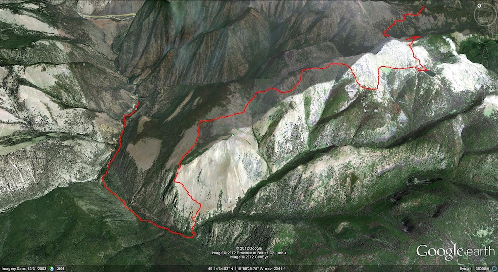 Snowy Traverse Map