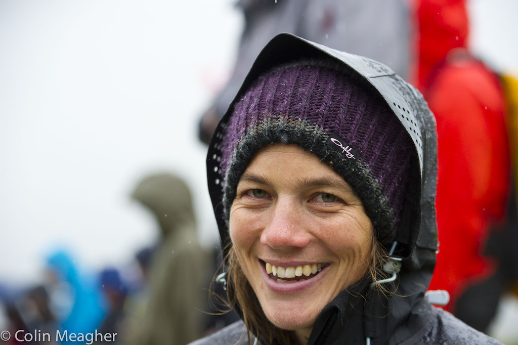 Tracy Moseley has been mostly doing enduro this summer. But she sneaked in a few World Cups and qualified highly enough to make the UK team. The DH skills are a bit rusty but she s a very legitimate threat on this track for a second Rainbow jersey.