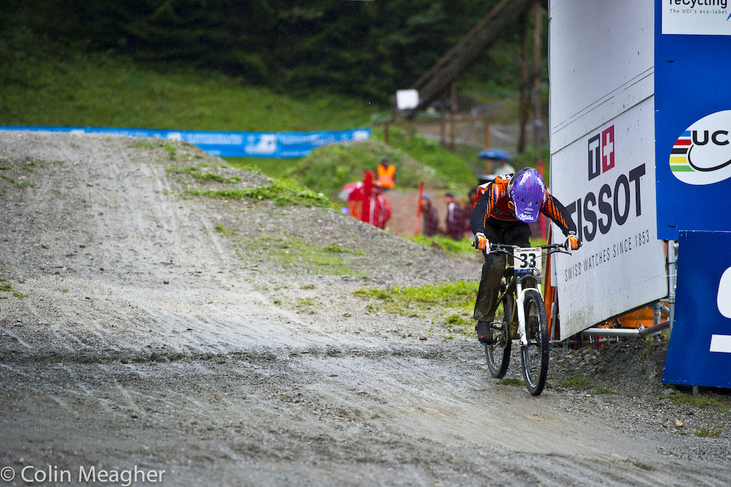 Anneke Beerten shutting it down after laying down the fastest qualifying time.