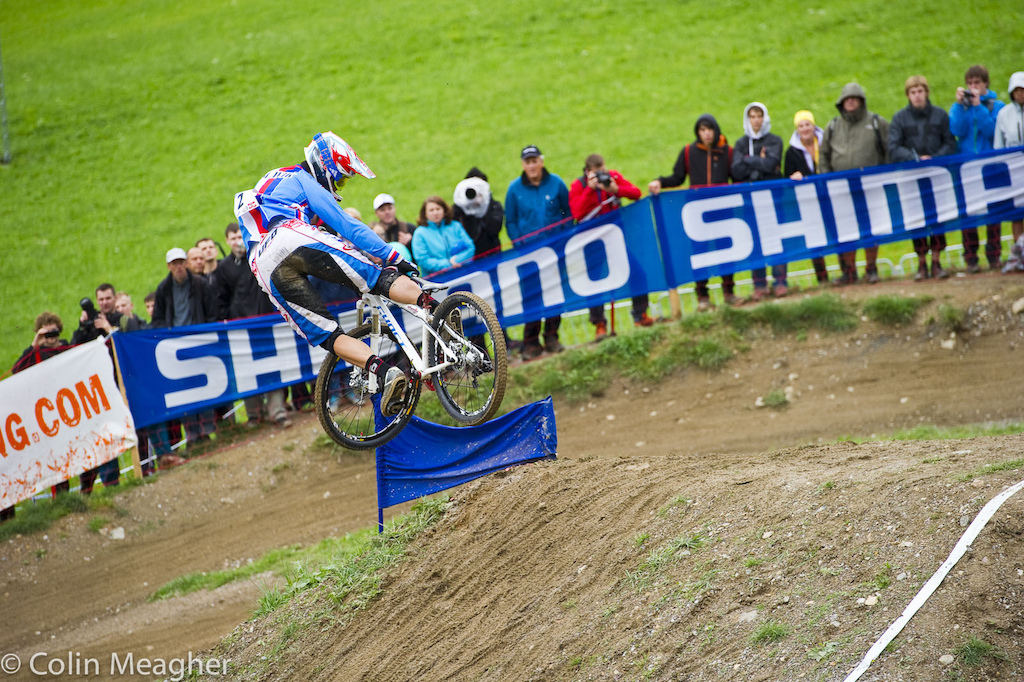 Thomas Slavik showboating on his opening round after escaping a crash in the corner prior to the second straight.