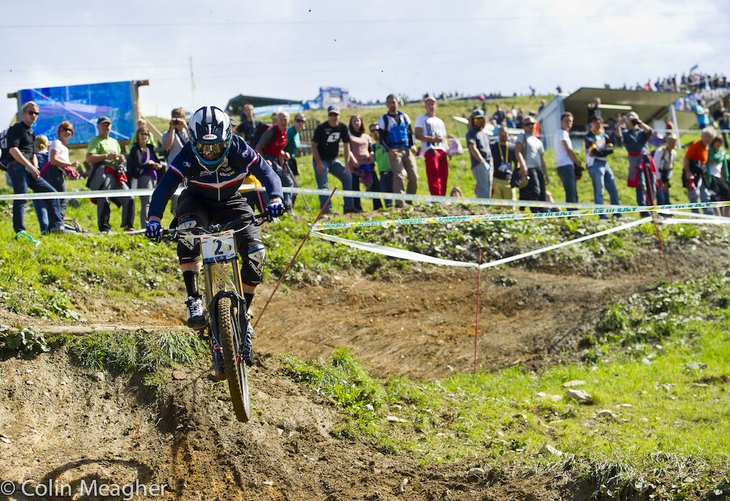 Loic Bruni on his medal run.