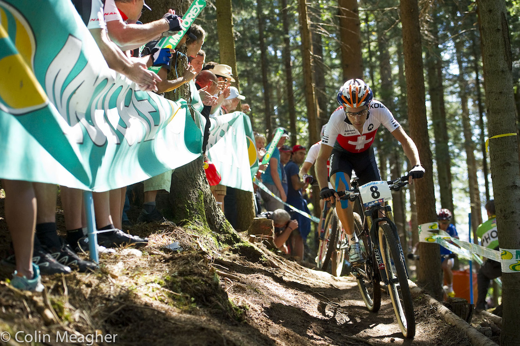 And Fabian Giger. Giger was able to take the lead for a lap but could not maintain the pace sliding back to claim fifth on the day.