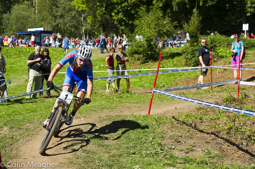 Golden bike but not so much of a golden ride Jaroslav Kulhavy brought it home in thirteen place.