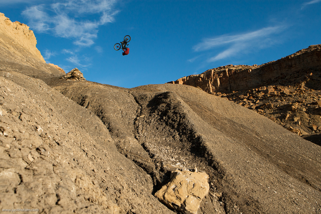 Cam Zink saved this front flip shot for last. This had been weighing heavily on both he and Sorge s mind throughout the trip. I stood and watched in awe as they both rolled in and mentally prepared for this. They both threw down and attempted it but neither rode away.. Zink was really close he landed the flip but just slightly under rotated it and got bucked. Landed or not the point is this is where the sport is going..