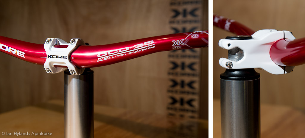 We showed you the rapid prototype of Kore s 35mm stem last Interbike here is the finished product.