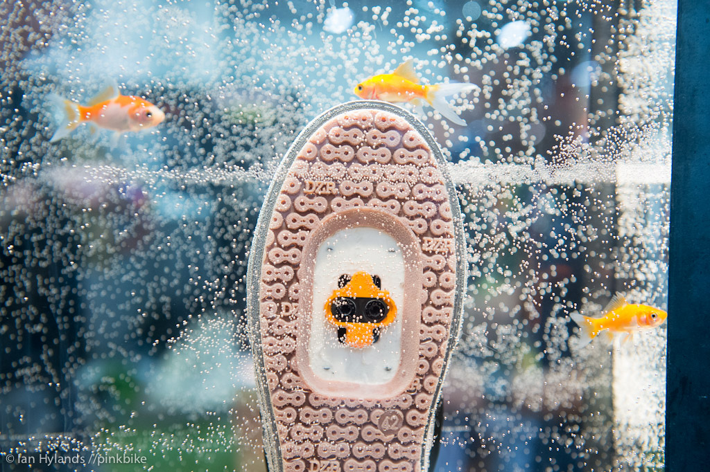 Yup waterproof shoes...