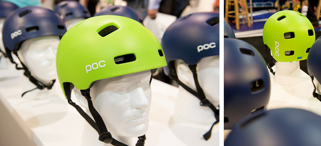 POC has a new half shell helmet the Crane which combines a light weight dual density foam liner with a sturdy puncture and impact resistant outer shell