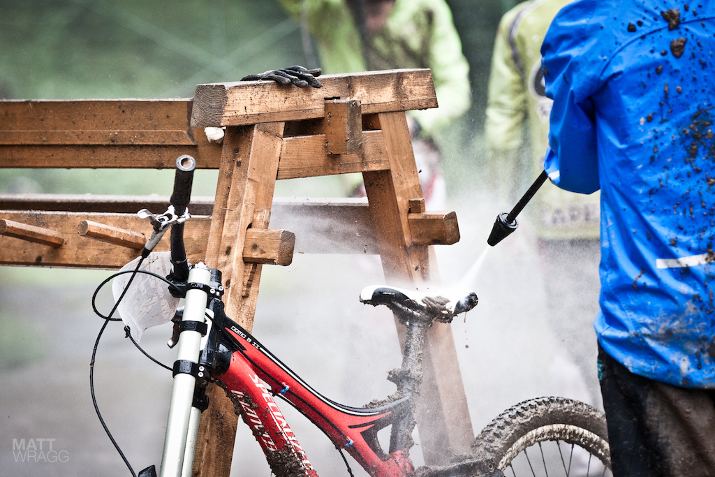 The jet wash got nearly as much use as the chairlift today.