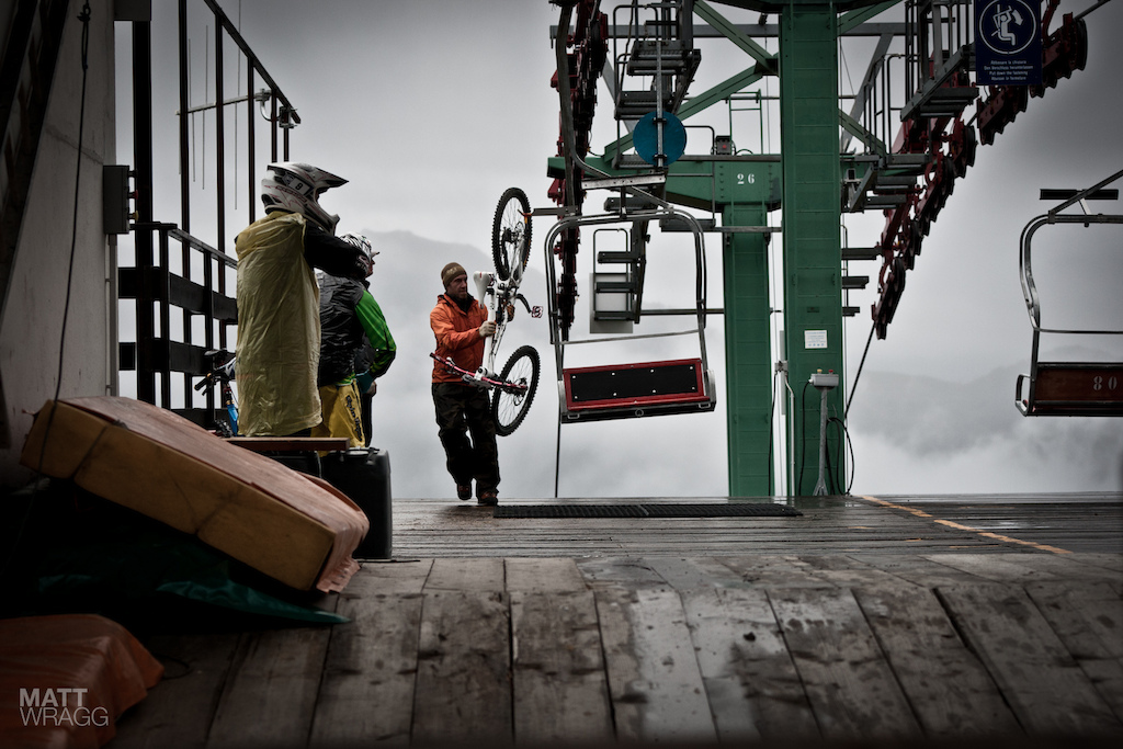 It was a quick-moving chairlift to get off.