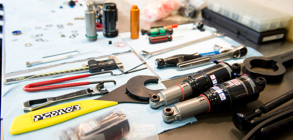 RockShox rear shock testing at Whistler. Photo by Ian Hylands
