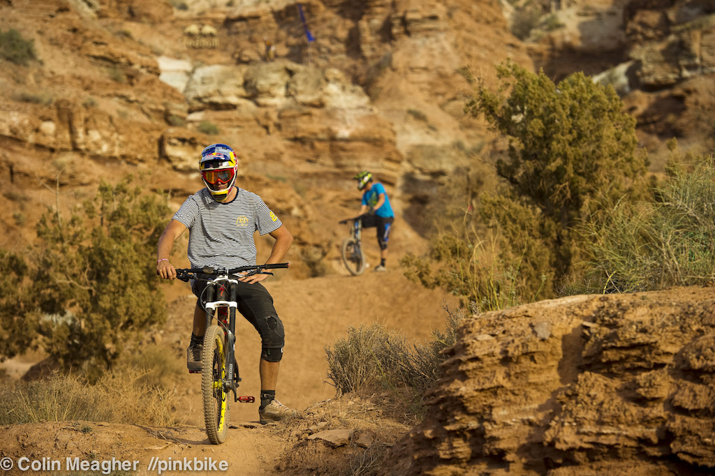 Near the end of the day the wind died down enough for riders to start getting a bit rowdy on the lower part of the track. This is the look a photographer gets when he inadvertantly is standing on a rider s line. Sorry bout that Soderstrom...