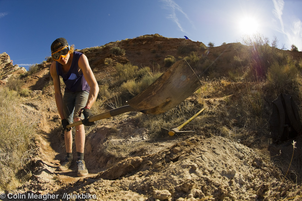 Crankworx Joyride winner and current FMB World Tour third place overall ranked rider Thomas Genon digging in.