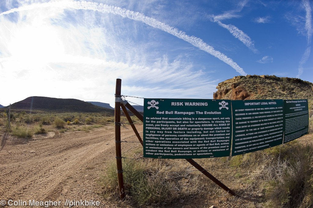 Risk. Warning. Not an overhyped one at that. Amazingly enough none of the diggers or riders have seen a rattlesnake this year.