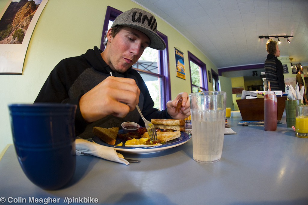 Wheaties ain t got bacon. James Doerfling digs on bacon. Ergo no Wheaties for the BC Big Mountain Sender.