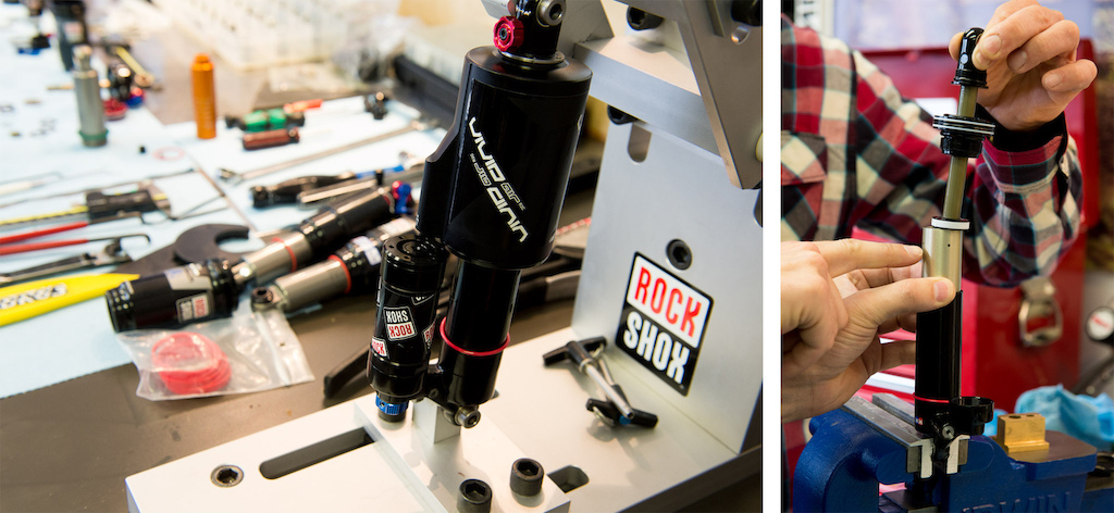 Rockshox suspension testing at Whistler with Mike Levy and Brad Walton