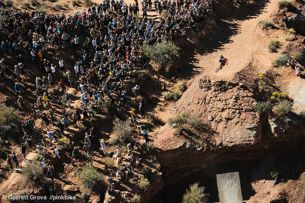 This pretty much sums up the Rampage huge features and lots of spectators to enjoy them.