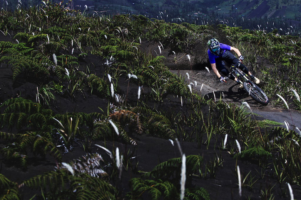 Sam Reynolds doing his thing between film sessions and loads of interviews at Mount Bromo Indonesia.