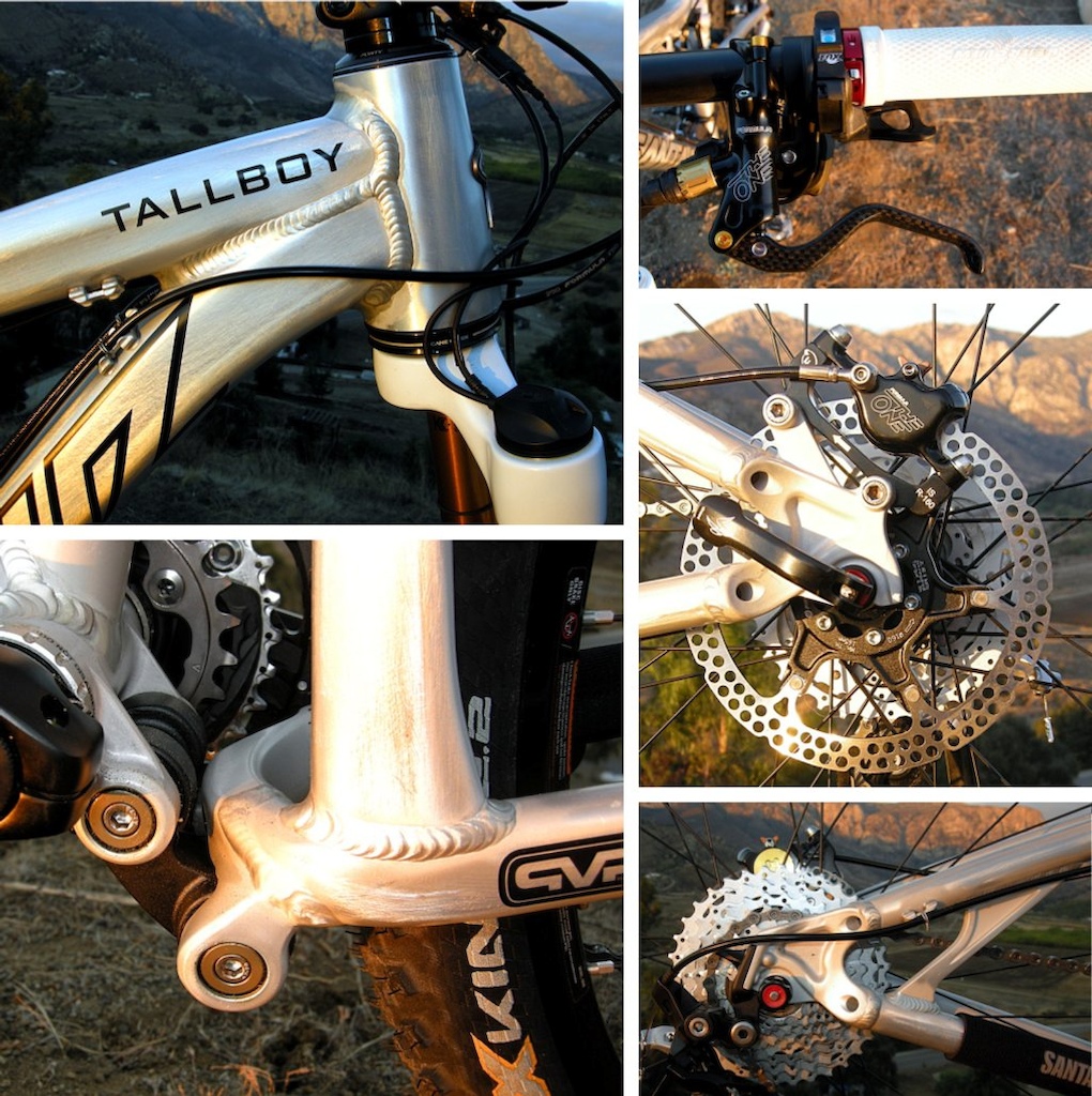 Santa Cruz Tall Boy set up with Fox iCD electronic suspension Formula The One brakes and Shimano XT drivetrain.