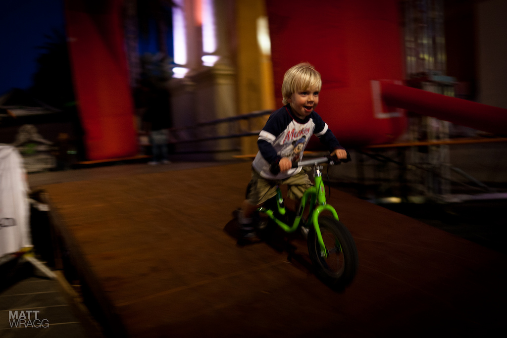 Nicolas testing the start ramp