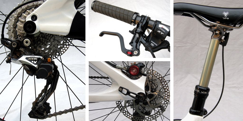 Ibis Mojo HD Shimano XTR Shadow Plus derailleur Formula RXO brake KS Lev remote dropper post.