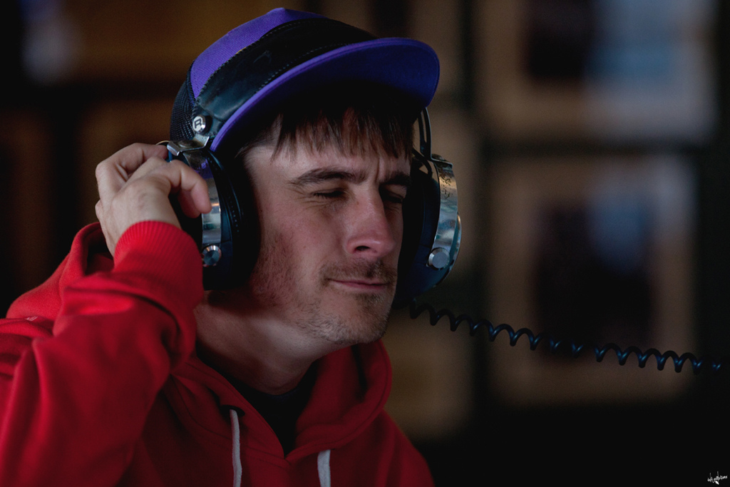 grant listening to the music