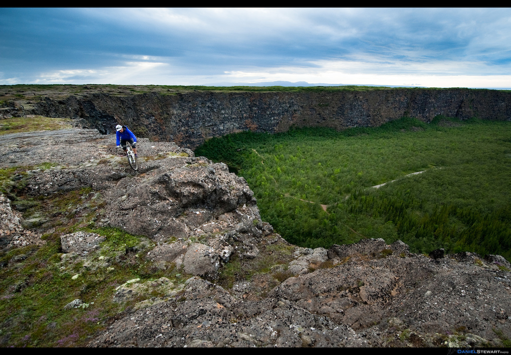 Bryce Borlick riding at sbyrgi Iceland