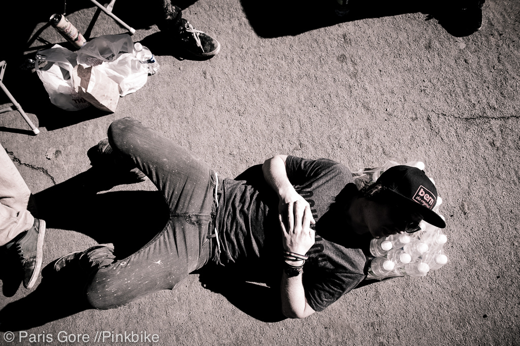 Post burrito siesta halfway through the day.