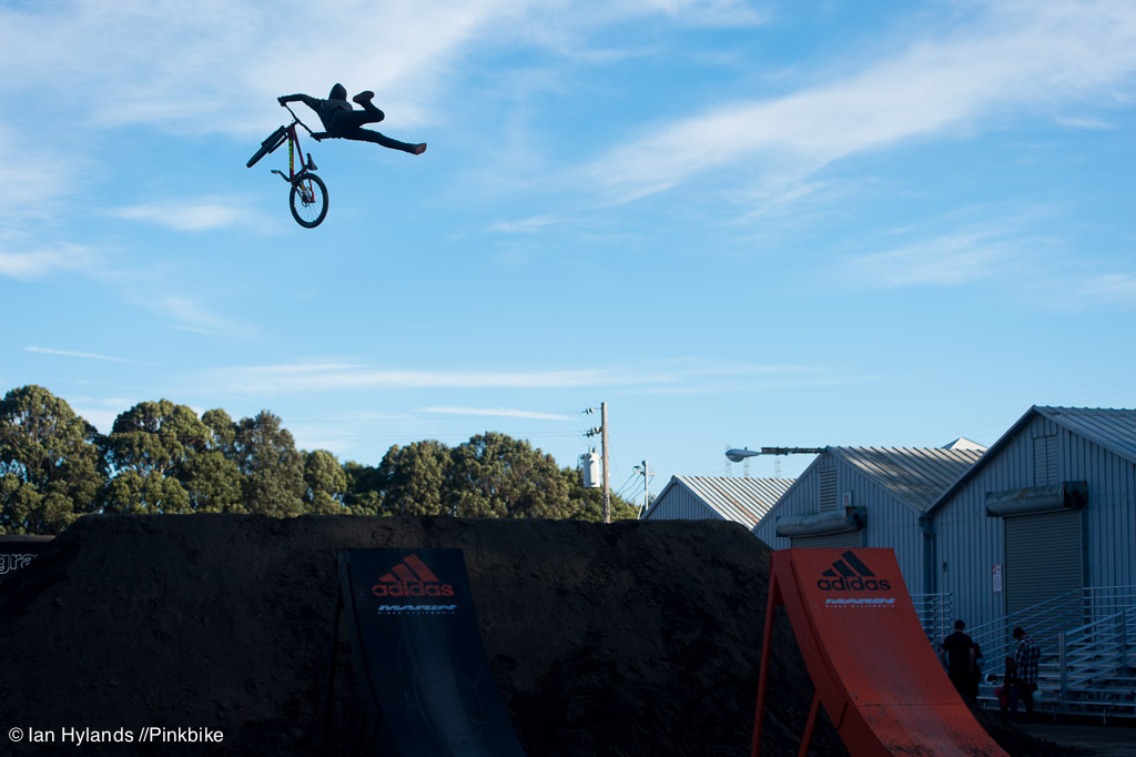 Brett Rheeder with a huge stretched out can near the end of the day.