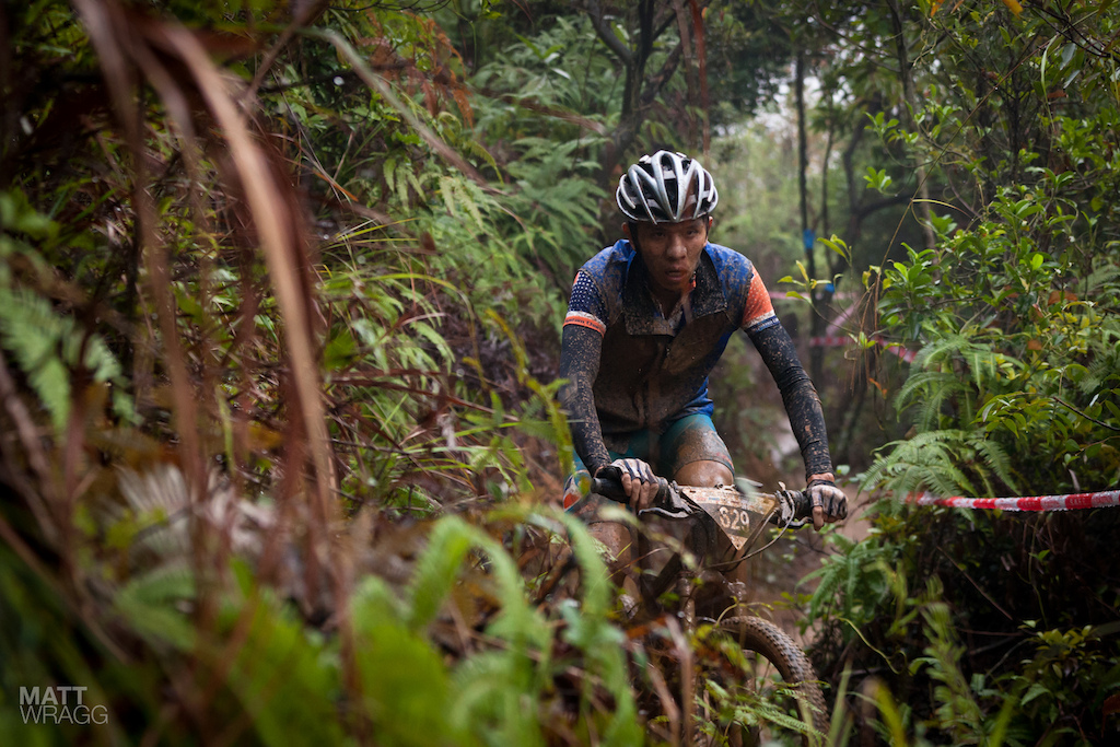 Going was tough with the thick sticky mud hanging off your bike.
