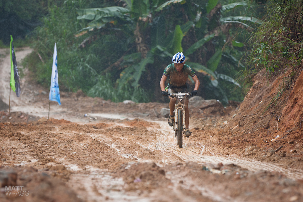 The last lap looked tough.