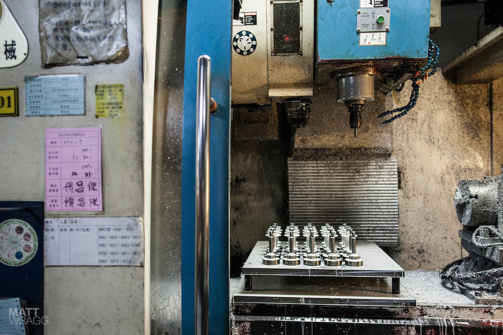 The CNC machine.