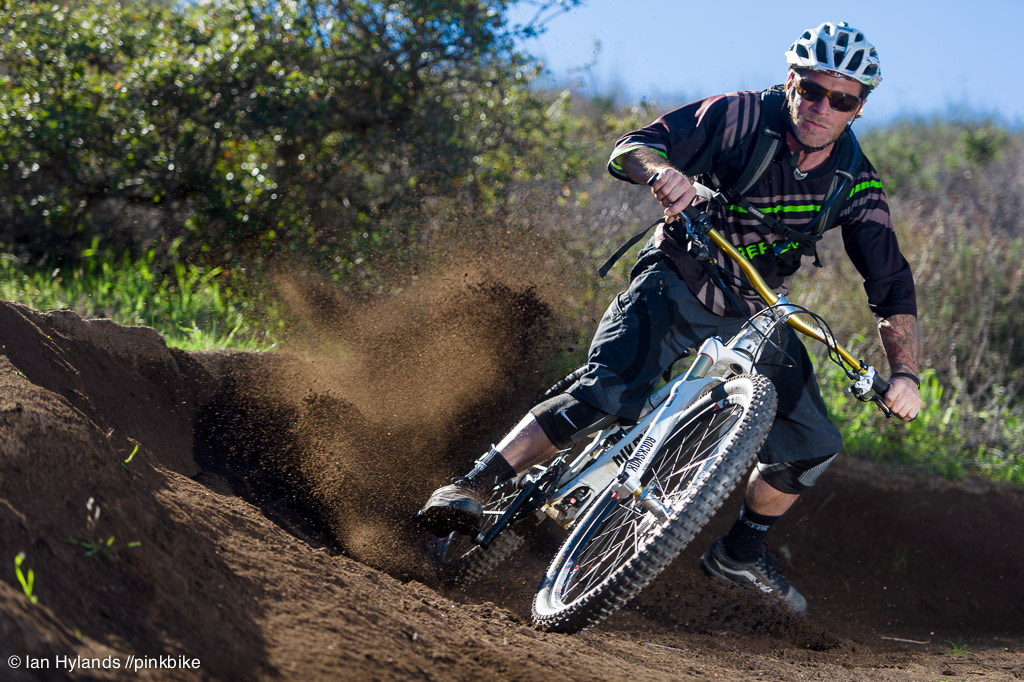 Carter Holland destroys a corner on his Black Market Roam bicycle