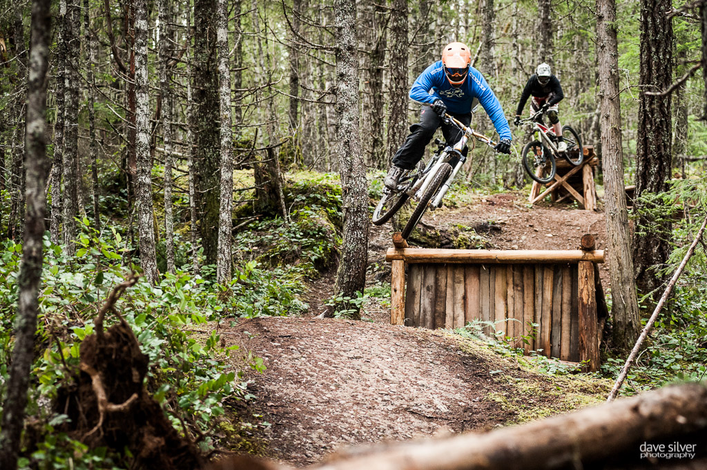 Shredding the shovel and the bike.