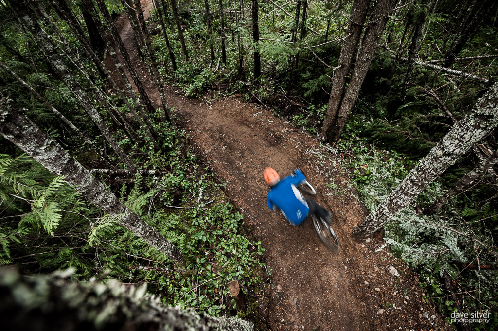 Shredding the shovel and the bike.