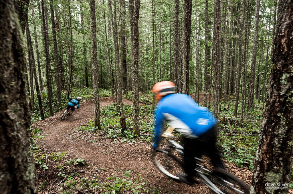 Shredding the shovel and the bike.