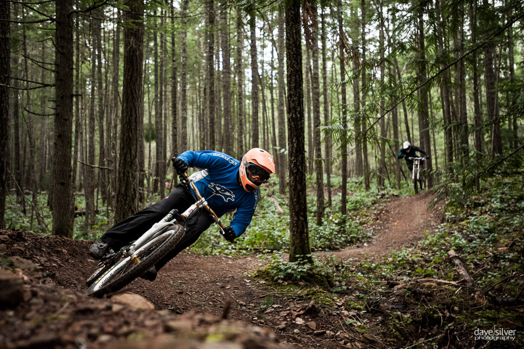 Shredding the shovel and the bike.