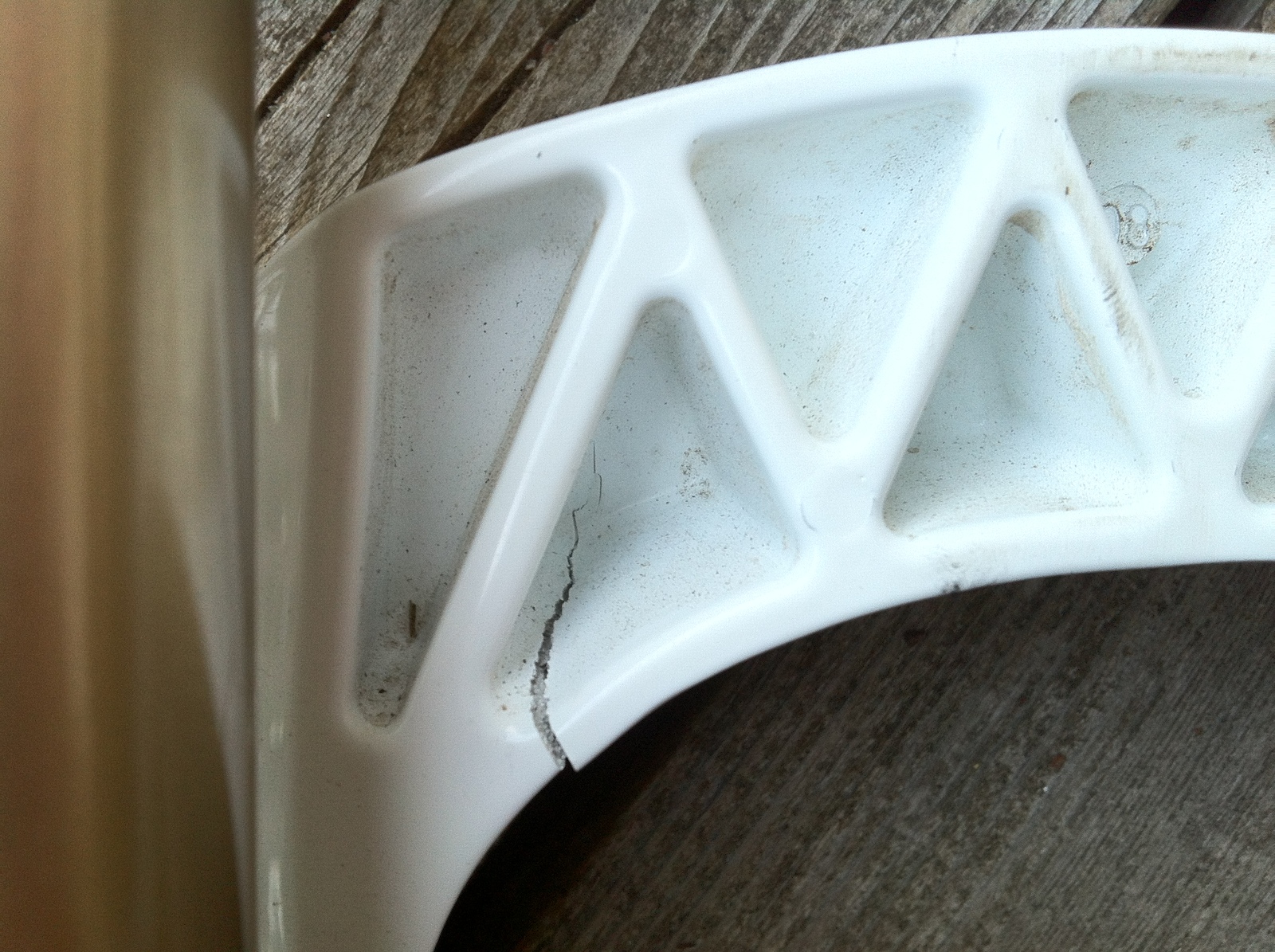 Cracked lowers, stuck compression knob, leaking oil, twisted fork legs, and no rebound (it gets stuck in its travel).